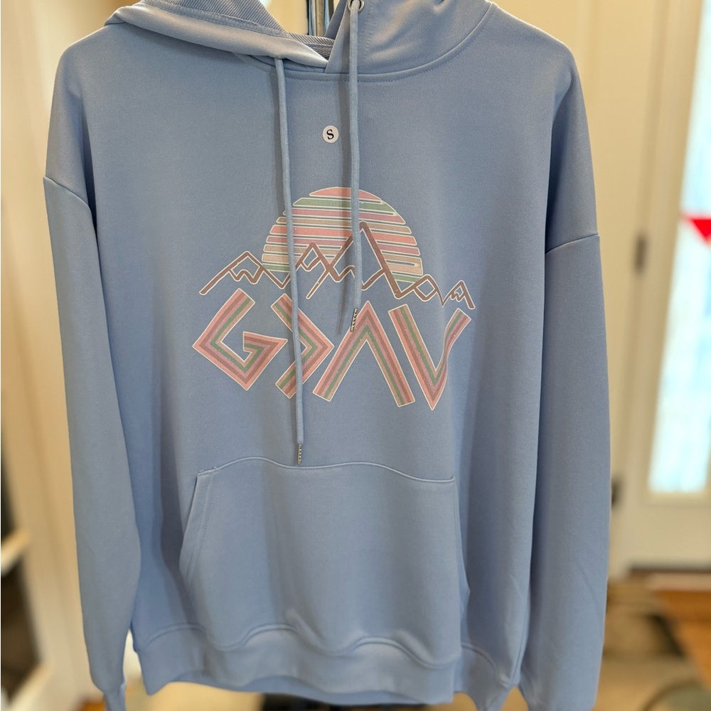 Blue Graphic Hoodie